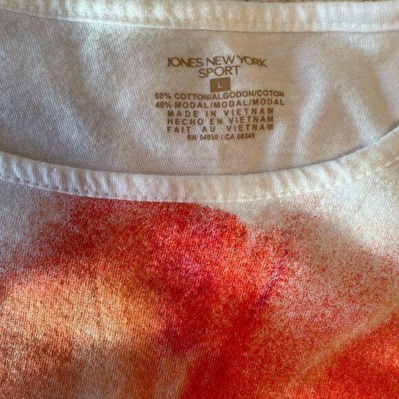 JONES New York ladies short sleeve tee size L - Picture 4 of 7